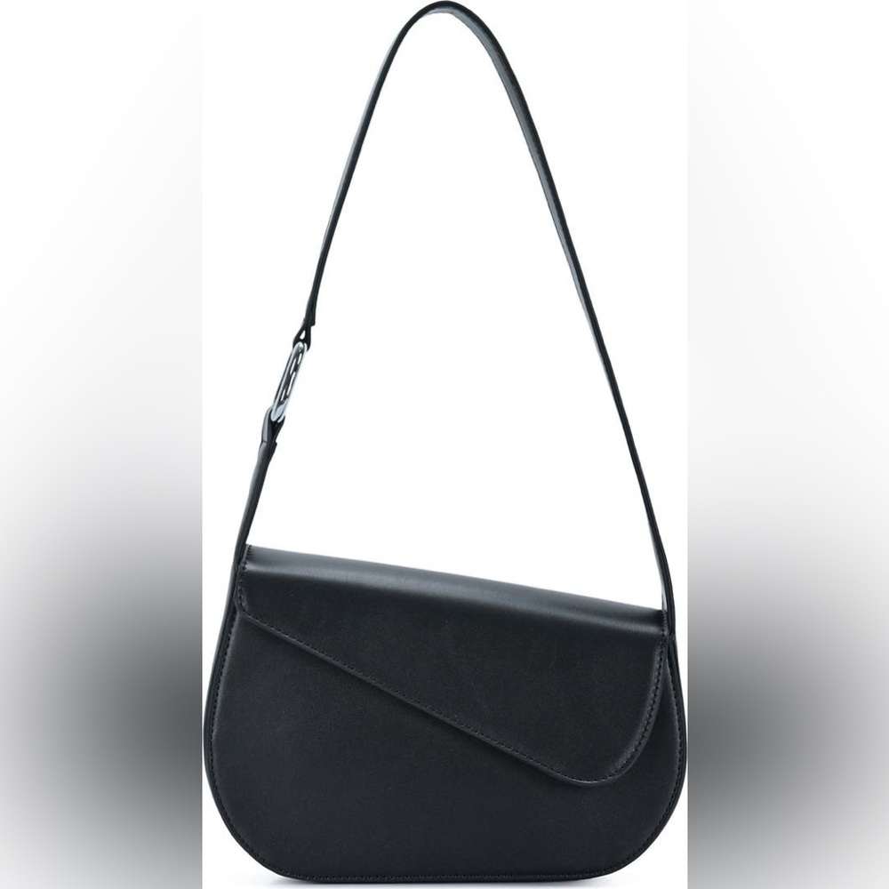 Sleek Black Shoulder Bag - Rachel Zoe